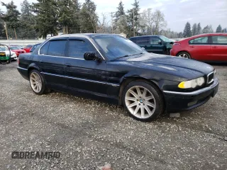 2001 BMW 7 Series 740iA with VIN WBAGG83431DN86580, listed as a Copart auction lot 44708755 with 180,708 mi miles and Clean Title. Bid and sale history available at carsss.com. Image 4.
