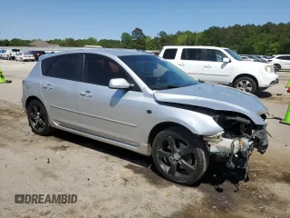 2004 Mazda 3 s with VIN JM1BK343741122704, listed as a Copart auction lot 53317435 with 214,688 mi miles and Salvage Title. Bid and sale history available at carsss.com. Image 4.