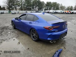 2023 Acura TLX Type S w/Performance Tire with VIN 19UUB7F99PA001485, listed as a Copart auction lot 43048695 with 31,953 mi miles and Salvage Title. Bid and sale history available at carsss.com. Image 2.