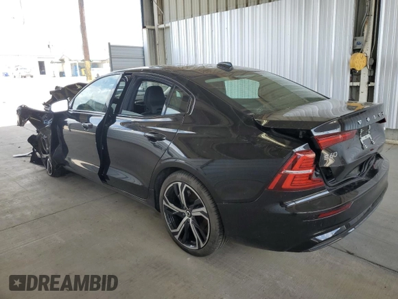 2024 Volvo S60 Core Dark Theme with VIN 7JRL12FK4RG317784, listed as a Copart auction lot 61349204 with 0 mi miles and Salvage Title. Bid and sale history available at carsss.com. Image 2.