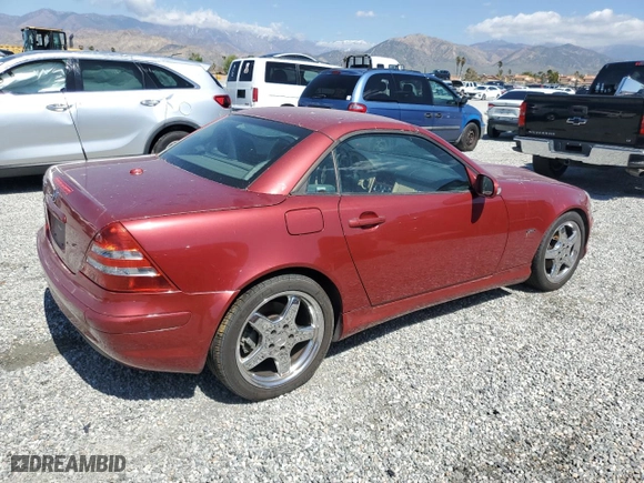 2002 Mercedes-Benz SLK-Class 3.2L with VIN WDBKK65F62F265927, listed as a Copart auction lot 49832295 with 64,490 mi miles and Clean Title. Bid and sale history available at carsss.com. Image 3.