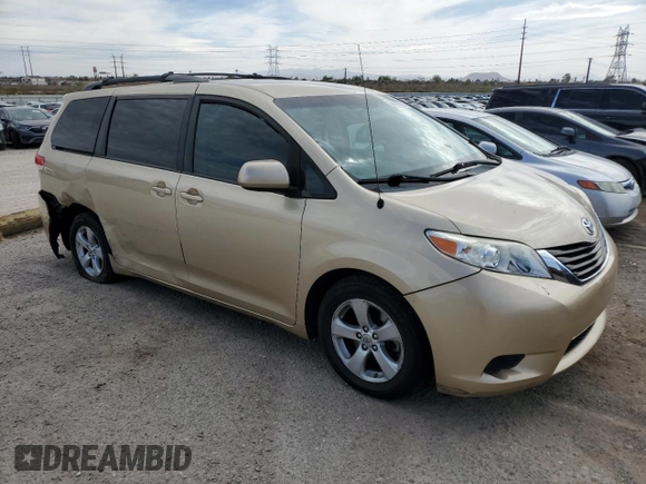 2012 Toyota Sienna LE AAS с VIN 5TDKK3DC6CS276676, выставлен на аукционе Copart как лот 56898135 с пробегом 167 432 миль миль и Списание • Salvage title. История ставок и продаж доступна на DreamBid. Изображение 4.