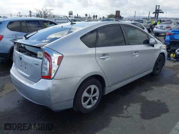 2013 Toyota Prius One with VIN JTDKN3DU1D1730931, listed as a IAAI auction lot 41549315 with 162,741 mi miles. Bid and sale history available at carsss.com. Image 4.