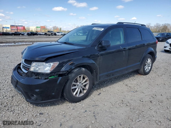 2014 Dodge Journey SXT with VIN 3C4PDCBB8ET132856, listed as a Copart auction lot 52396095 with 0 mi miles and Salvage Title. Bid and sale history available at carsss.com. Image 1.