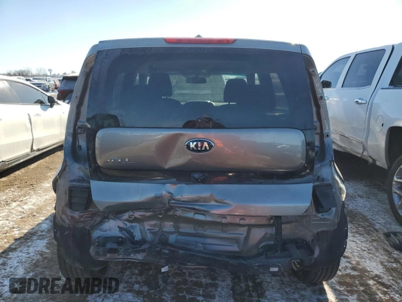 2018 Kia Soul + with VIN KNDJP3A52J7574653, listed as a Copart auction lot 46314535 with 52,343 mi miles and Salvage Title. Bid and sale history available at carsss.com. Image 6.