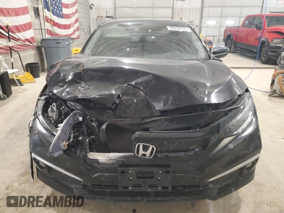 2020 Honda Civic Sedan Touring with VIN 19XFC1F97LE011280, listed as a Copart auction lot 88878665 with 77,160 mi miles and Salvage Title. Bid and sale history available at carsss.com. Image 5.