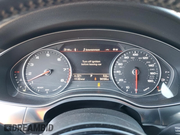 2016 Audi A6 Premium Plus with VIN WAUFGAFC9GN003860, listed as a Copart auction lot 43025735 with 94,104 mi miles and Salvage Title. Bid and sale history available at DreamBid. Image 9.