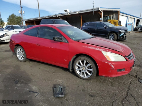 2007 Honda Accord Cpe LX with VIN 1HGCM72307A008915, listed as a Copart auction lot 47871365 with 232,072 mi miles and Salvage Title. Bid and sale history available at carsss.com. Image 4.