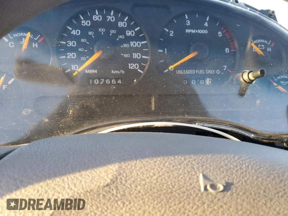 1998 Ford Mustang with VIN 1FAFP4444WF212096, listed as a Copart auction lot 87106074 with 107,664 mi miles and Clean Title. Bid and sale history available at carsss.com. Image 9.
