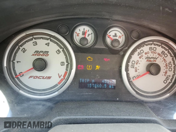 2009 Ford Focus SE with VIN 1FAHP35N09W205547, listed as a Copart auction lot 51344935 with 151,860 mi miles and Salvage Title. Bid and sale history available at carsss.com. Image 9.