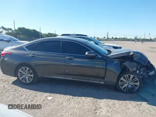 2018 Genesis G80 3.8L with VIN KMHGN4JE7JU226740, listed as a IAAI auction lot 41821284 with 87,081 mi miles and . Bid and sale history available at carsss.com. Image 13.