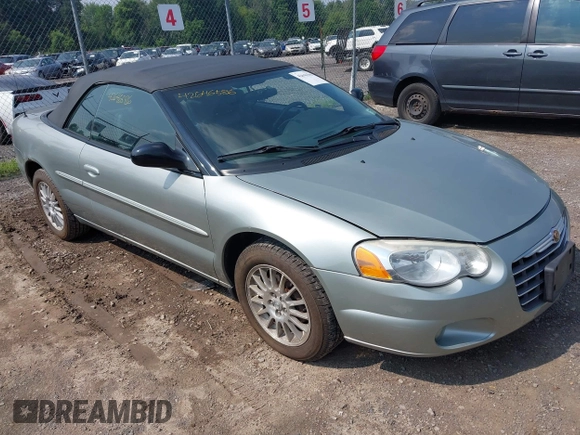 2005 Chrysler Sebring Touring with VIN 1C3EL55R85N567038, listed as a IAAI auction lot 42646586 with 78,937 mi miles and . Bid and sale history available at DreamBid. Image 1.