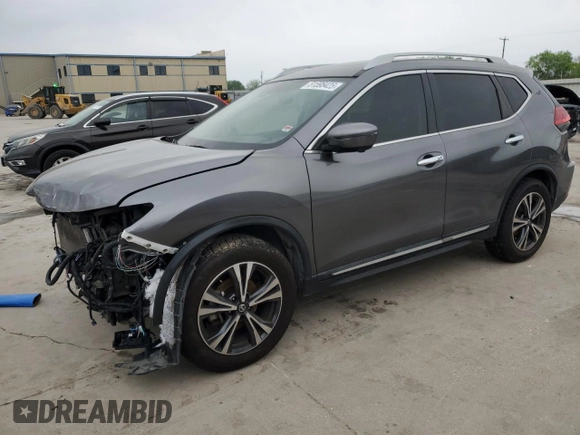 2017 Nissan Rogue S with VIN 5N1AT2MT1HC814465, listed as a Copart auction lot 51595425 with 68,670 mi miles and Salvage Title. Bid and sale history available at DreamBid. Image 1.
