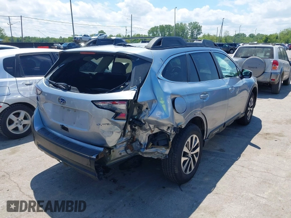 2020 Subaru Outback Premium with VIN 4S4BTAEC2L3226595, listed as a IAAI auction lot 42374094 with 57,369 mi miles and . Bid and sale history available at DreamBid. Image 4.