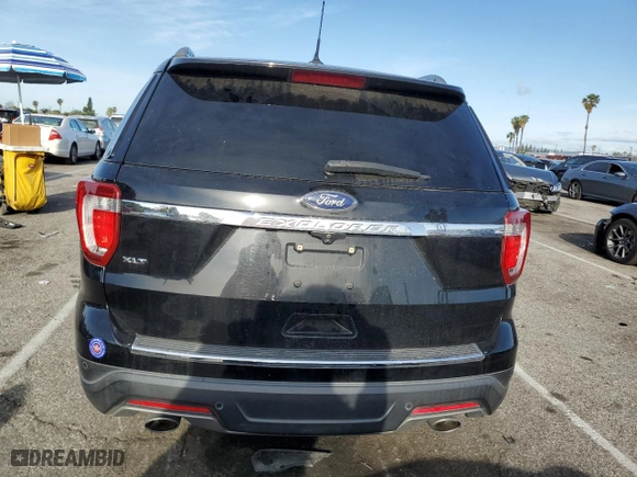 2018 Ford Explorer XLT with VIN 1FM5K7D88JGC72244, listed as a Copart auction lot 51465125 with 76,336 mi miles and Salvage Title. Bid and sale history available at carsss.com. Image 6.