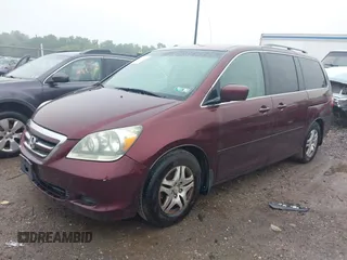 2007 Honda Odyssey EX-L z VIN 5FNRL38657B425749, wystawiony jako IAAI lot #42330245 z przebiegiem 191 093 mil mil oraz . Historia ofert i sprzedaży dostępna na DreamBid. Obrazek 2.