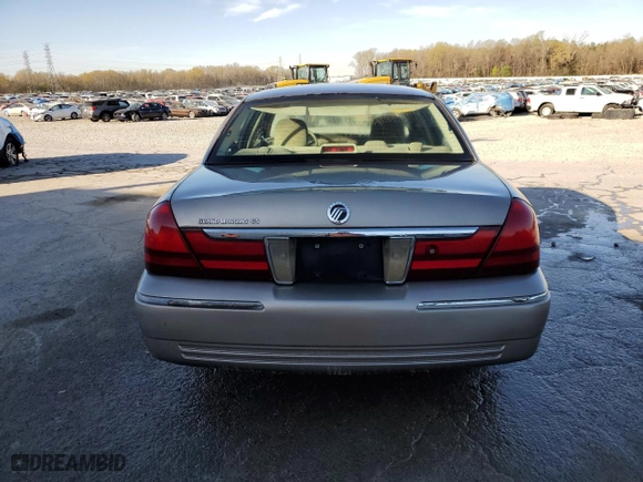 2004 Mercury Grand Marquis GS with VIN 2MEFM74WX4X683966, listed as a Copart auction lot 50495325 with 158,711 mi miles and Salvage Title. Bid and sale history available at carsss.com. Image 6.