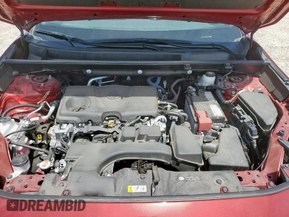 2022 Toyota RAV4 XLE Premium with VIN 2T3C1RFV7NW234284, listed as a Copart auction lot 57142325 with 21,580 mi miles and Salvage title. Bid and sale history available at DreamBid. Image 12.