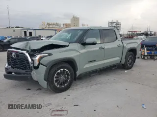 2024 Toyota Tundra SR5 with VIN 5TFLA5AB5RX041266, listed as a Copart auction lot 60054745 with 7,030 mi miles and Salvage title. Bid and sale history available at DreamBid. Image 1.