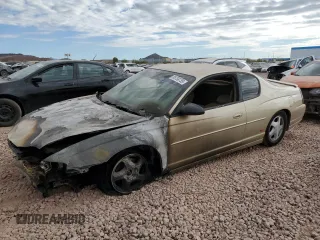 2000 Chevrolet Monte Carlo SS with VIN 2G1WX12K9Y9218524, listed as a Copart auction lot 88758735 with 0 mi miles and Salvage Title. Bid and sale history available at carsss.com. Image 1.