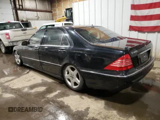 2004 Mercedes-Benz S 430 with VIN WDBNG83J14A427691, listed as a Copart auction lot 49355755 with 25,897 mi miles and Salvage Title. Bid and sale history available at DreamBid. Image 2.