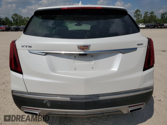 2023 Cadillac XT5 FWD Premium Luxury with VIN 1GYKNCRS7PZ150378, listed as a Copart auction lot 71792184 with 21,631 mi miles and Salvage Title. Bid and sale history available at carsss.com. Image 6.