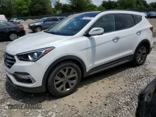 2018 Hyundai Santa Fe Ultimate z VIN 5NMZW4LA7JH056908, wystawiony jako Copart lot #60416705 z przebiegiem 125 603 mil mil oraz Czysty tytuł • Clean title. Historia ofert i sprzedaży dostępna na DreamBid. Obrazek 1.