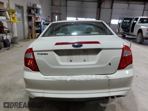 2010 Ford Fusion S with VIN 3FAHP0GA6AR235944, listed as a Copart auction lot 86689564 with 0 mi miles and Salvage Title. Bid and sale history available at carsss.com. Image 6.