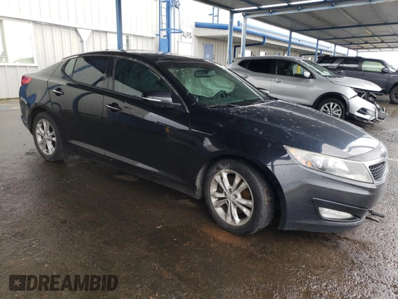 2013 Kia Optima EX with VIN 5XXGN4A74DG104062, listed as a Copart auction lot 43855255 with 155,452 mi miles and Salvage Title. Bid and sale history available at carsss.com. Image 4.