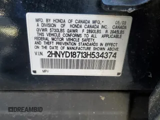 2003 Acura MDX Touring Pkg RES with VIN 2HNYD18713H534374, listed as a Copart auction lot 77466024 with 161,945 mi miles and Salvage Title. Bid and sale history available at carsss.com. Image 13.