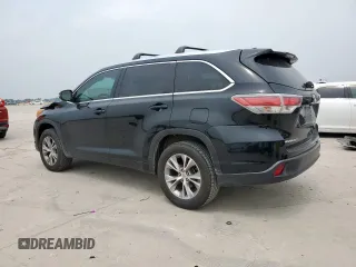 2015 Toyota Highlander XLE z VIN 5TDKKRFH0FS115854, wystawiony jako Copart lot #57512785 z przebiegiem 143 923 mil mil oraz Szkoda całkowita • Salvage title. Historia ofert i sprzedaży dostępna na DreamBid. Obrazek 2.