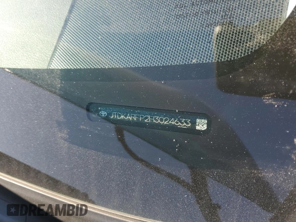 2017 Toyota Prius Plus with VIN JTDKARFP2H3024633, listed as a Copart auction lot 52648755 with 89,816 mi miles and Salvage Title. Bid and sale history available at DreamBid. Image 12.
