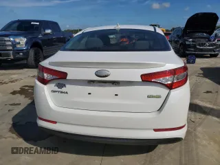 2013 Kia Optima Hybrid LX with VIN KNAGM4ADXD5043617, listed as a Copart auction lot 73847634 with 0 mi miles and Salvage Title. Bid and sale history available at carsss.com. Image 6.