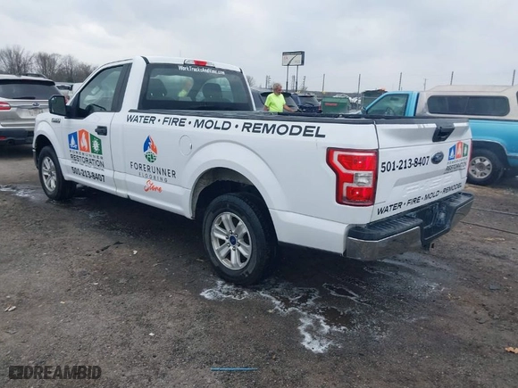 2019 Ford F-150 XL with VIN 1FTMF1C53KKD08509, listed as a IAAI auction lot 41742988 with 98,470 mi miles. Bid and sale history available at carsss.com. Image 3.