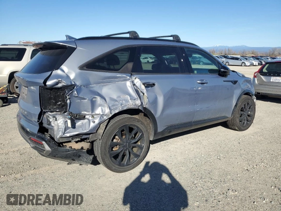 2022 Kia Sorento SX with VIN 5XYRKDLF1NG097977, listed as a Copart auction lot 46879525 with 55,992 mi miles and Salvage Title. Bid and sale history available at carsss.com. Image 3.