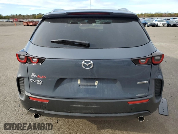 2025 Mazda CX-50 S Select with VIN 7MMVABAMXSN303129, listed as a Copart auction lot 87862825 with 732 mi miles and Salvage Title. Bid and sale history available at DreamBid. Image 6.