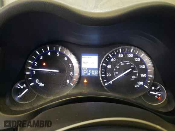 2013 Infiniti M37 with VIN JN1BY1AR2DM602789, listed as a Copart auction lot 68795164 with 122,533 mi miles and Salvage Title. Bid and sale history available at carsss.com. Image 9.