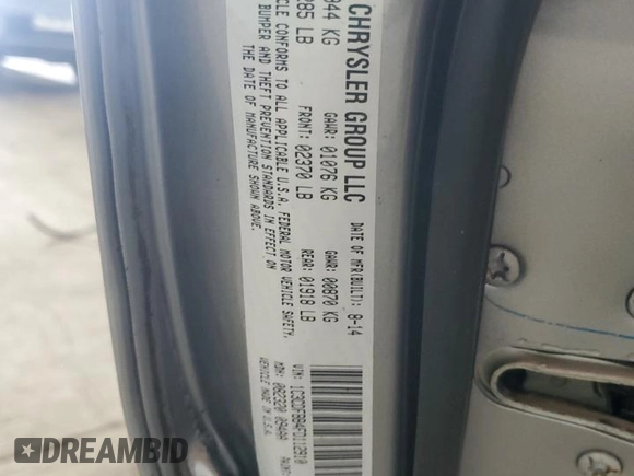 2015 Dodge Dart SXT with VIN 1C3CDFBB4FD112910, listed as a Copart auction lot 55922985 with 197,615 mi miles and Salvage title. Bid and sale history available at DreamBid. Image 12.