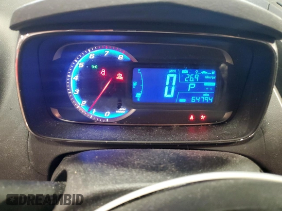 2016 Chevrolet Trax LT with VIN KL7CJPSB2GB653345, listed as a Copart auction lot 55918905 with 64,794 mi miles and Salvage Title. Bid and sale history available at DreamBid. Image 9.