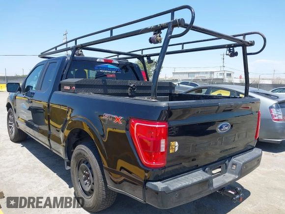 2023 Ford F-150 XL with VIN 1FTEX1C55PKE05056, listed as a IAAI auction lot 42466045 with 54,329 mi miles and . Bid and sale history available at DreamBid. Image 3.