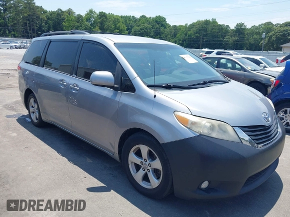 2011 Toyota Sienna LE AAS with VIN 5TDKK3DC7BS037510, listed as a IAAI auction lot 42587912 with 226,689 mi miles and . Bid and sale history available at DreamBid. Image 1.