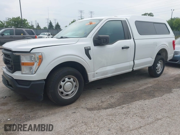 2021 Ford F-150 XL with VIN 1FTMF1CB6MKD46745, listed as a IAAI auction lot 42376132 with 126,188 mi miles and . Bid and sale history available at DreamBid. Image 2.