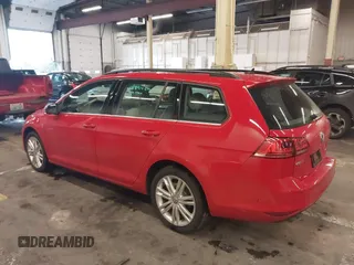 2015 Volkswagen Golf SportWagen TDI SE with VIN 3VWCA7AU1FM513071, listed as a IAAI auction lot 41483467 with 47,583 mi miles. Bid and sale history available at carsss.com. Image 3.