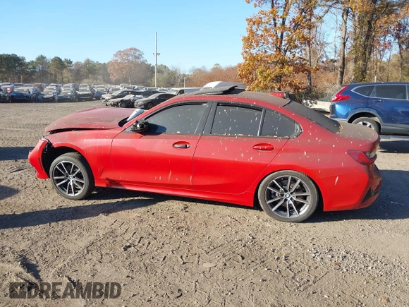 2020 BMW 3 Series 330i xDrive with VIN 3MW5R7J07L8B36376, listed as a IAAI auction lot 40719128 with 61,580 mi miles. Bid and sale history available at carsss.com. Image 14.
