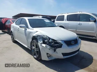 2011 Lexus IS 250 with VIN JTHBF5C29B5142112, listed as a IAAI auction lot 41886355 with 130,624 mi miles. Bid and sale history available at carsss.com. Image 1.