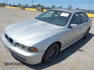 2001 BMW 5 Series 530iA with VIN WBADT63411CF01165, listed as a IAAI auction lot 42101589 with 151,243 mi miles. Bid and sale history available at carsss.com. Image 2.