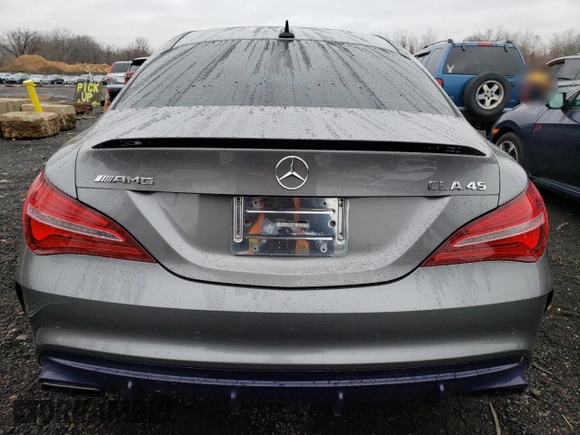 2018 Mercedes-Benz CLA with VIN WDDSJ5CB7JN609659, listed as a Copart auction lot 83111304 with 43,567 mi miles and Salvage Title. Bid and sale history available at carsss.com. Image 6.