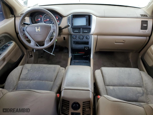 2007 Honda Pilot LX with VIN 5FNYF28197B042611, listed as a Copart auction lot 45709445 with 163,573 mi miles and Salvage Title. Bid and sale history available at carsss.com. Image 8.