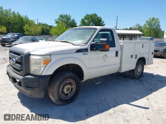 2014 Ford Super Duty F-250 SRW XL with VIN 1FDBF2B67EEA49254, listed as a IAAI auction lot 42136208 with 209,139 mi miles. Bid and sale history available at carsss.com. Image 17.