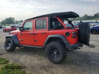 2018 Jeep Wrangler Unlimited Sport S z VIN 1C4HJXDG6JW165825, wystawiony jako Copart lot #59548785 z przebiegiem Nie podano mil oraz Nie do naprawy • Non repairable. Historia ofert i sprzedaży dostępna na DreamBid. Obrazek 2.